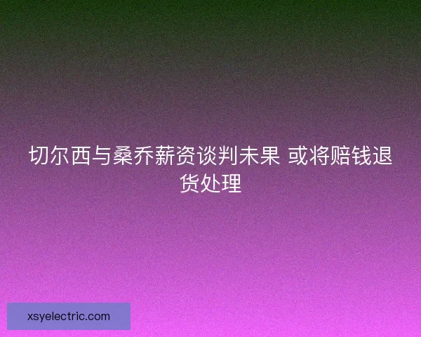 切尔西与桑乔薪资谈判未果 或将赔钱退货处理